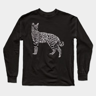 Serval illustration Long Sleeve T-Shirt